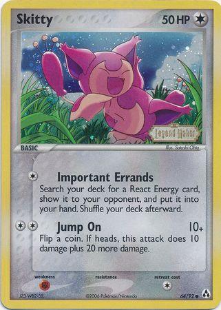 Skitty (64/92) (Stamped) [EX: Legend Maker] - POKÉ JEUX