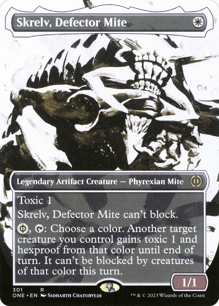 Skrelv, Defector Mite (Borderless Ichor) [Phyrexia: All Will Be One] - POKÉ JEUX