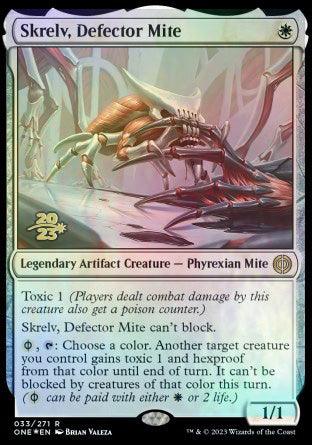 Skrelv, Defector Mite [Phyrexia: All Will Be One Prerelease Promos] - POKÉ JEUX