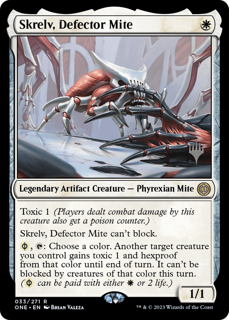 Skrelv, Defector Mite (Promo Pack) [Phyrexia: All Will Be One Promos] - POKÉ JEUX