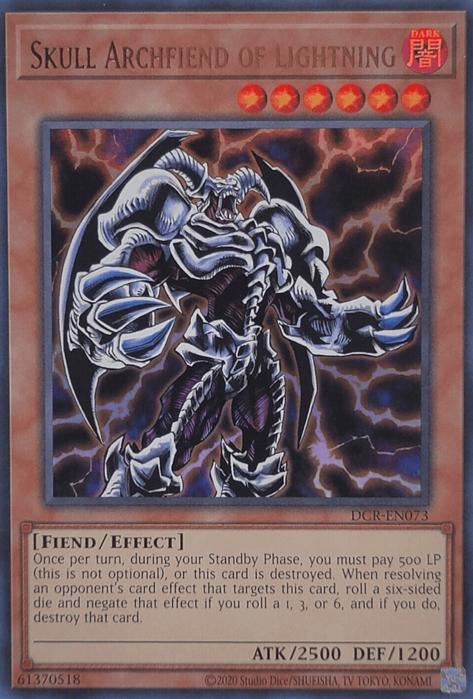 Skull Archfiend of Lightning (25th Anniversary) [DCR-EN073] Ultra Rare - POKÉ JEUX