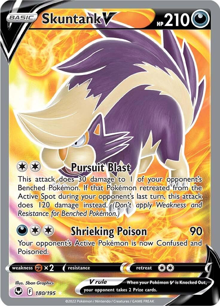 Skuntank V (180/195) [Sword & Shield: Silver Tempest] - POKÉ JEUX