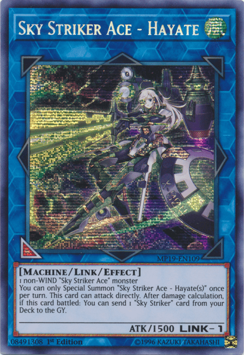 Sky Striker Ace - Hayate [MP19-EN109] Prismatic Secret Rare - POKÉ JEUX