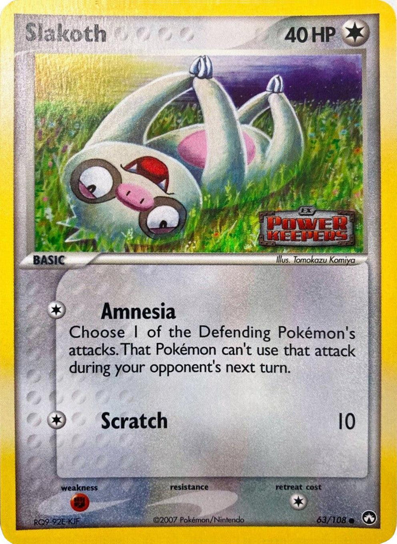 Slakoth (63/108) (Stamped) [EX: Power Keepers] - POKÉ JEUX