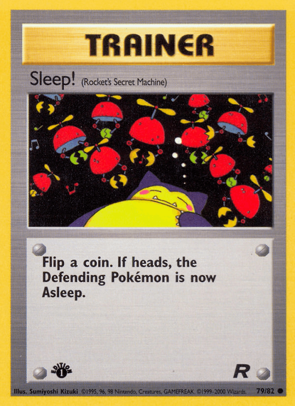 Sleep! (79/82) [Team Rocket 1st Edition] - POKÉ JEUX