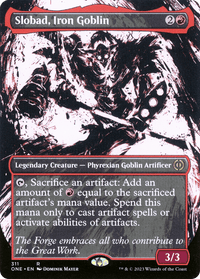 Slobad, Iron Goblin (Borderless Ichor) [Phyrexia: All Will Be One] - POKÉ JEUX