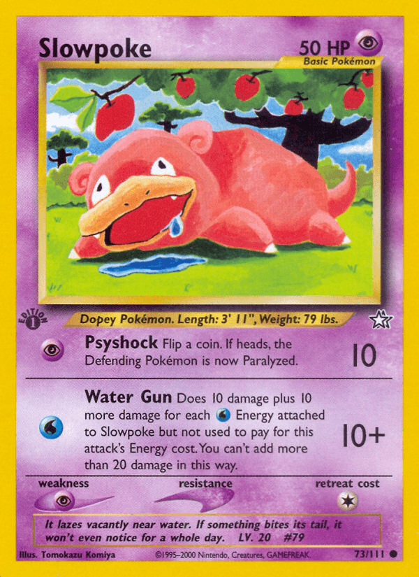 Slowpoke (73/111) [Neo Genesis 1st Edition] - POKÉ JEUX