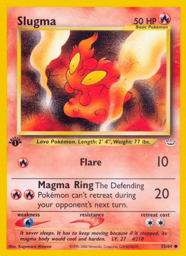 Slugma (53/64) [Neo Revelation 1st Edition] - POKÉ JEUX