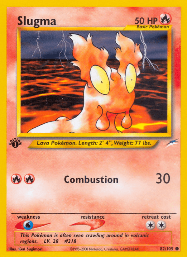 Slugma (82/105) [Neo Destiny 1st Edition] - POKÉ JEUX