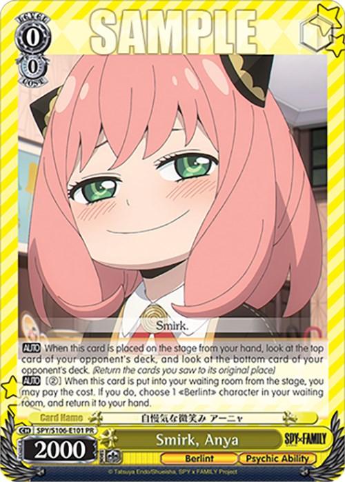 Smirk, Anya (SPY/S106-E101 PR) [SPY x FAMILY] - POKÉ JEUX