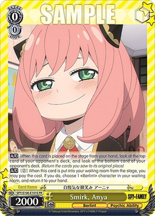 Smirk, Anya (SPY/S106-E101S PR) [SPY x FAMILY] - POKÉ JEUX