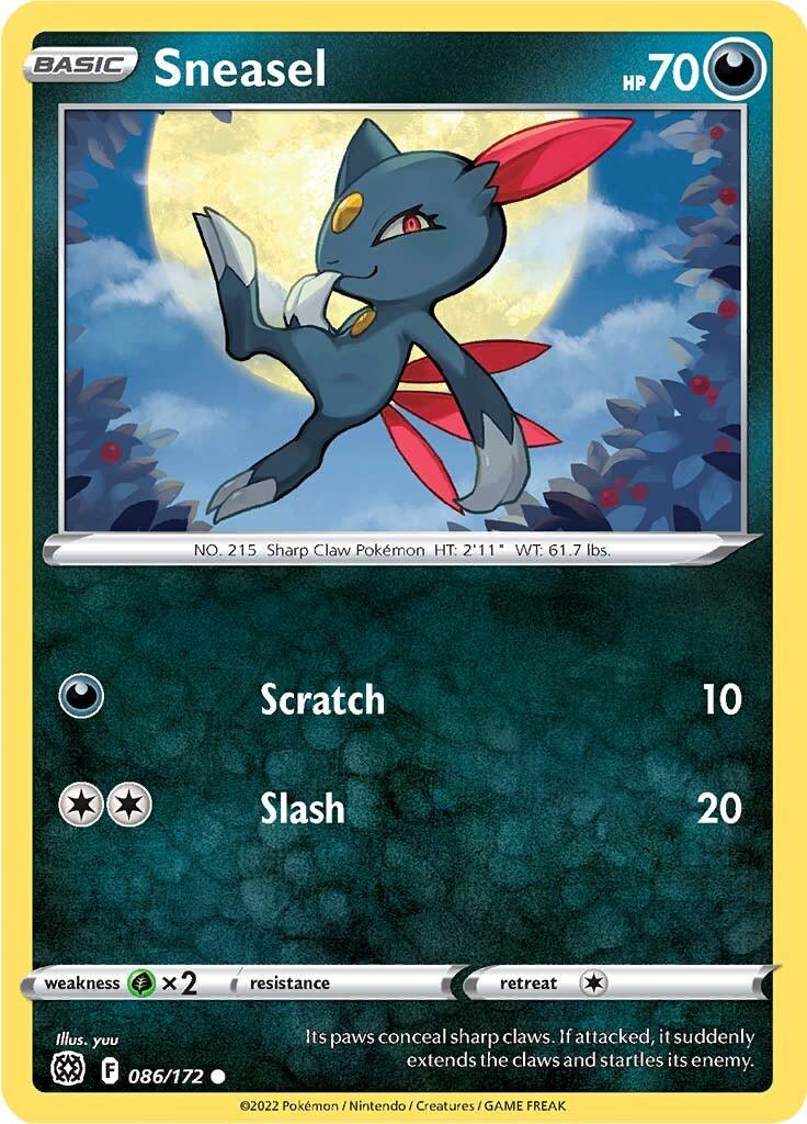 Sneasel (086/172) [Sword & Shield: Brilliant Stars] - POKÉ JEUX