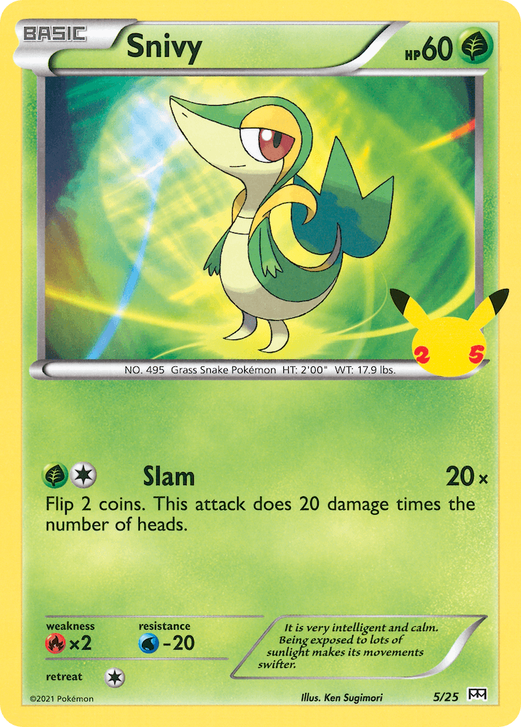 Snivy (5/25) [McDonald's 25th Anniversary] - POKÉ JEUX