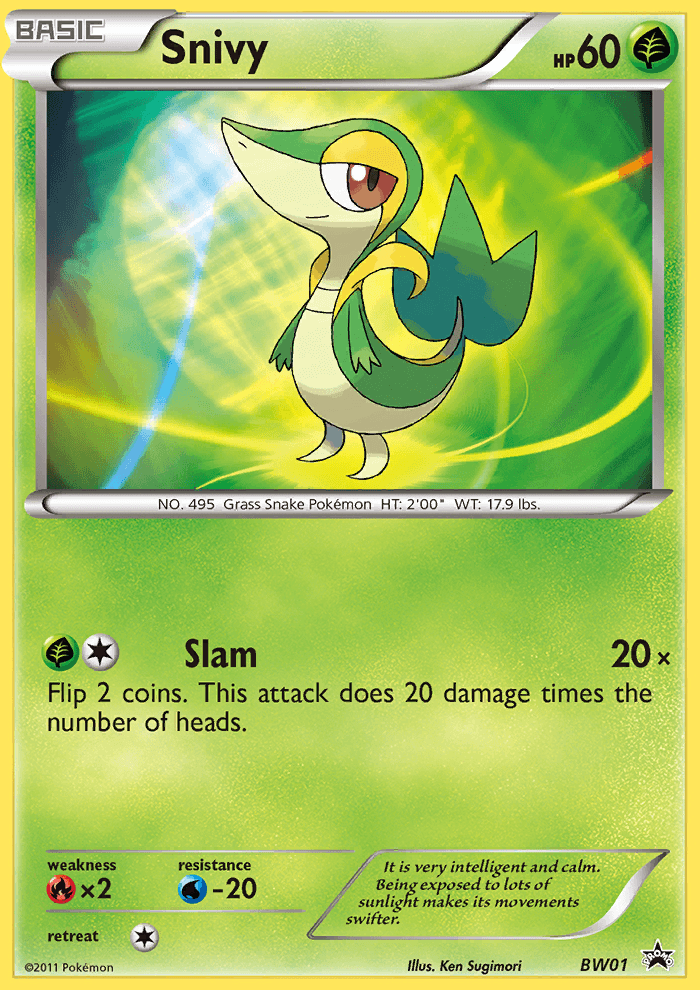 Snivy (BW01) [Black & White: Black Star Promos] - POKÉ JEUX