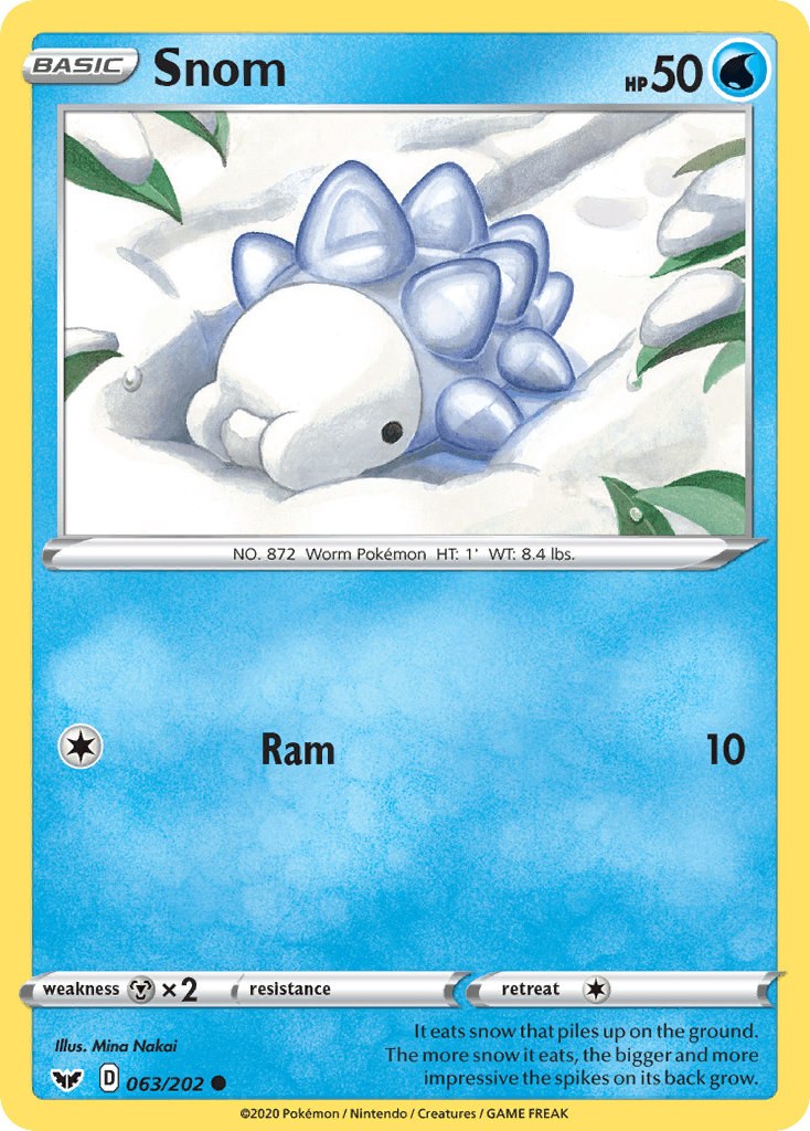 Snom (063/202) [Sword & Shield: Base Set] - POKÉ JEUX