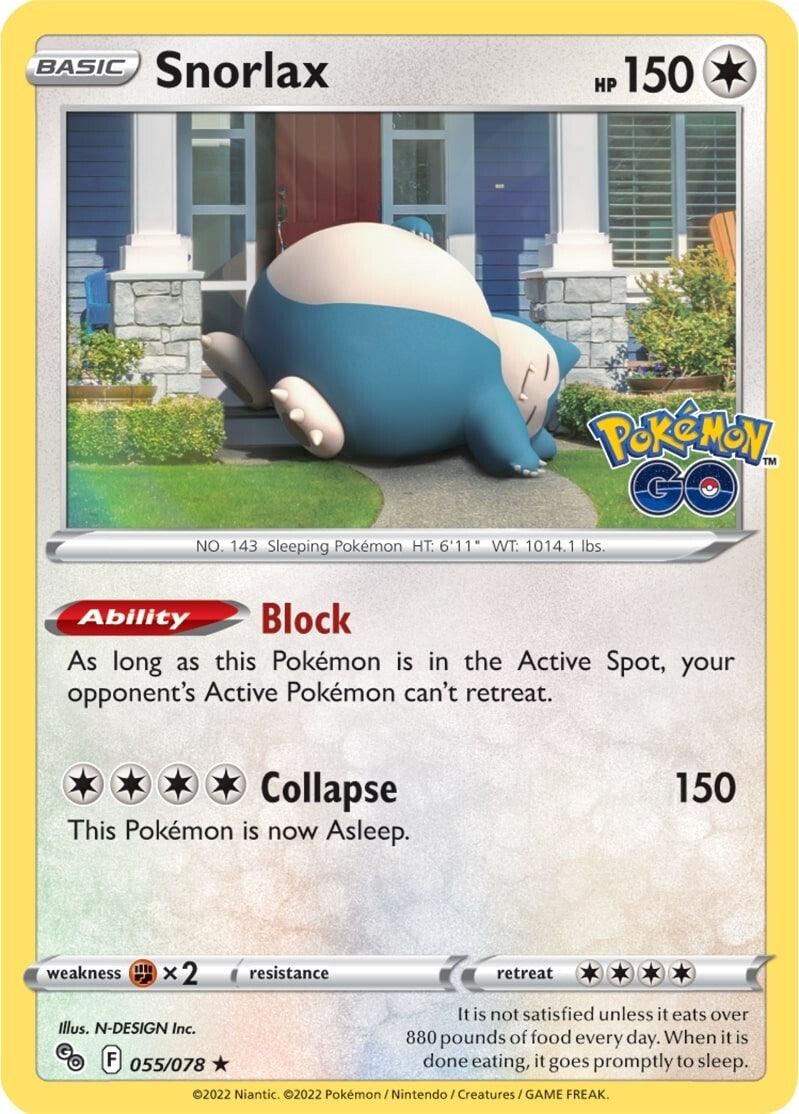 Snorlax (055/078) [Pokémon GO] - POKÉ JEUX