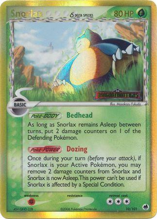 Snorlax (10/101) (Delta Species) (Stamped) [EX: Dragon Frontiers] - POKÉ JEUX