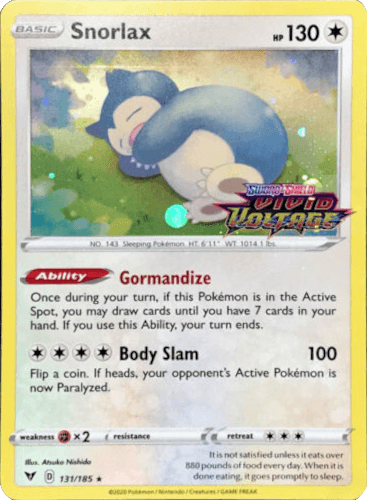 Snorlax (131/185) [Sword & Shield: Black Star Promos] - POKÉ JEUX