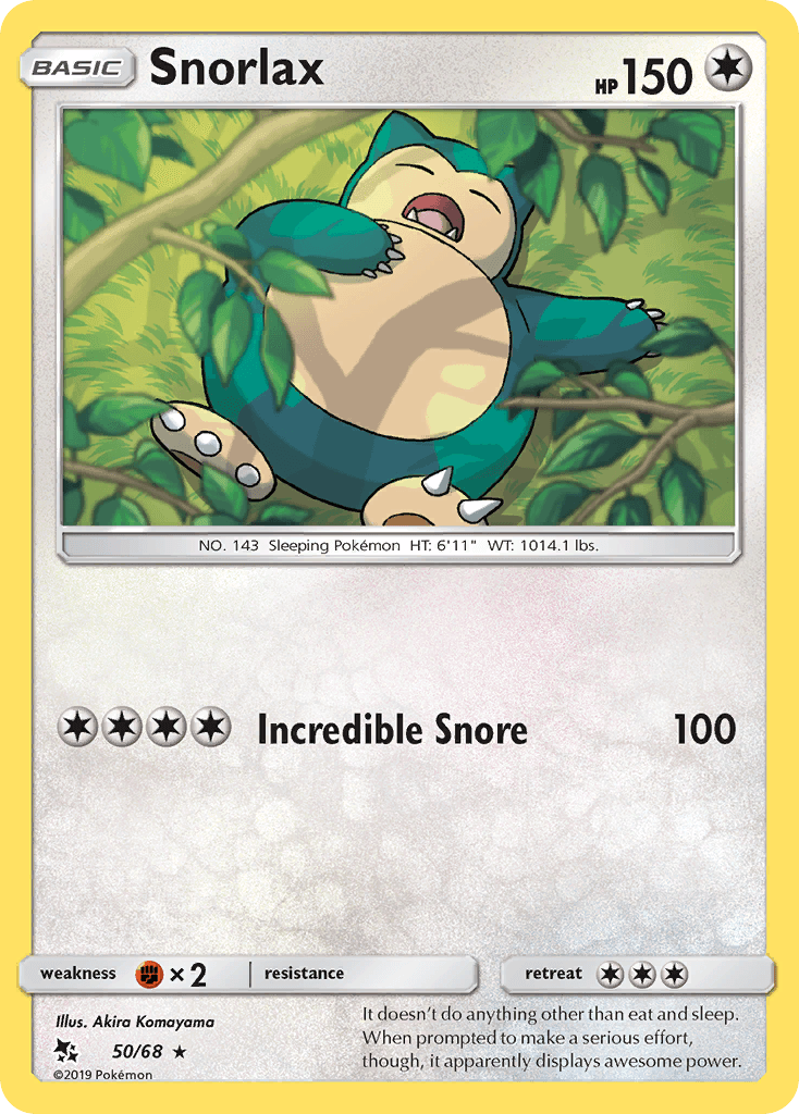 Snorlax (50/68) [Sun & Moon: Hidden Fates] - POKÉ JEUX