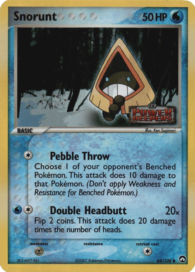 Snorunt (64/108) (Stamped) [EX: Power Keepers] - POKÉ JEUX