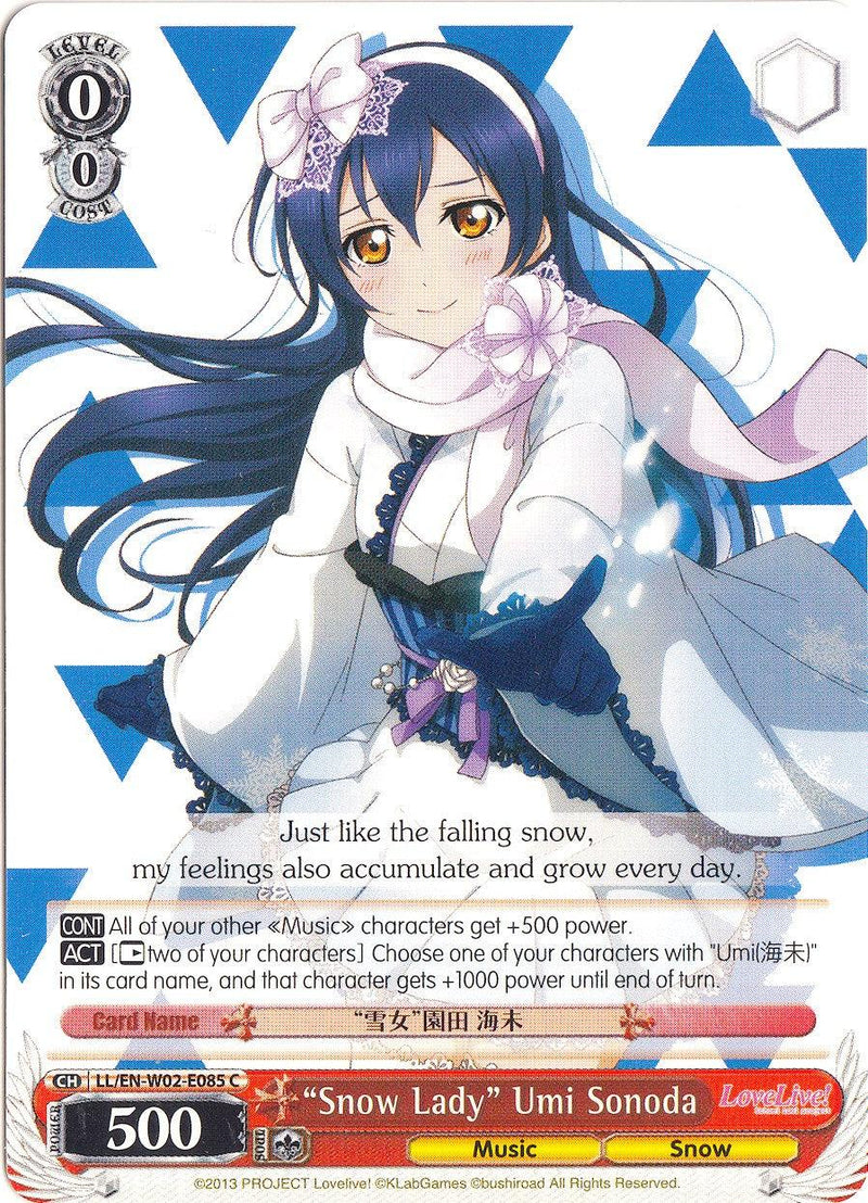 "Snow Lady" Umi Sonoda (LL/EN-W02-E085 C) [Love Live! DX Vol.2] - POKÉ JEUX