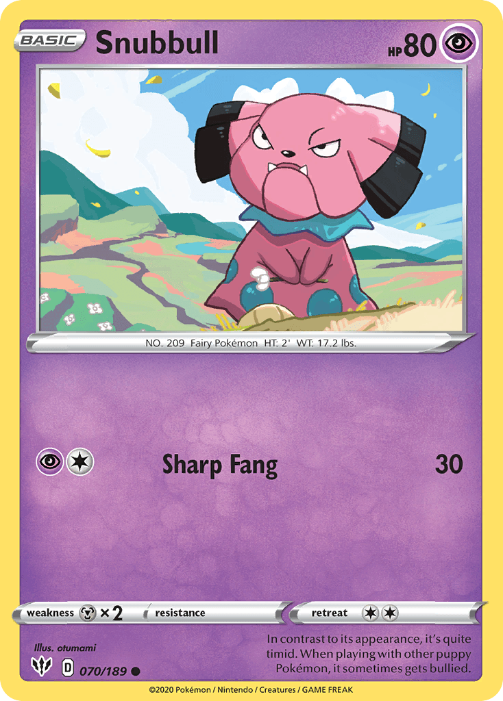 Snubbull (070/189) [Sword & Shield: Darkness Ablaze] - POKÉ JEUX