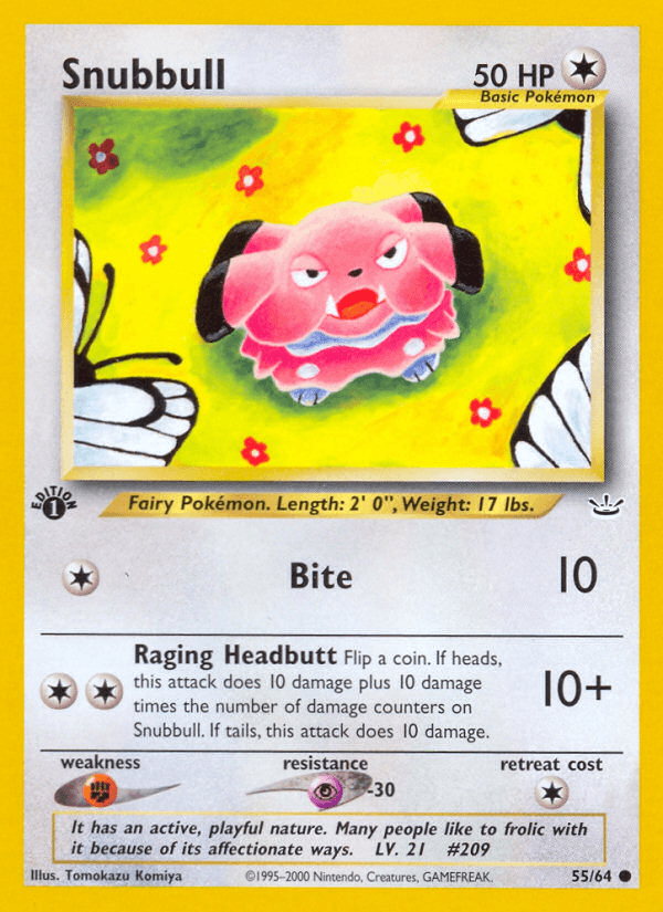 Snubbull (55/64) [Neo Revelation 1st Edition] - POKÉ JEUX