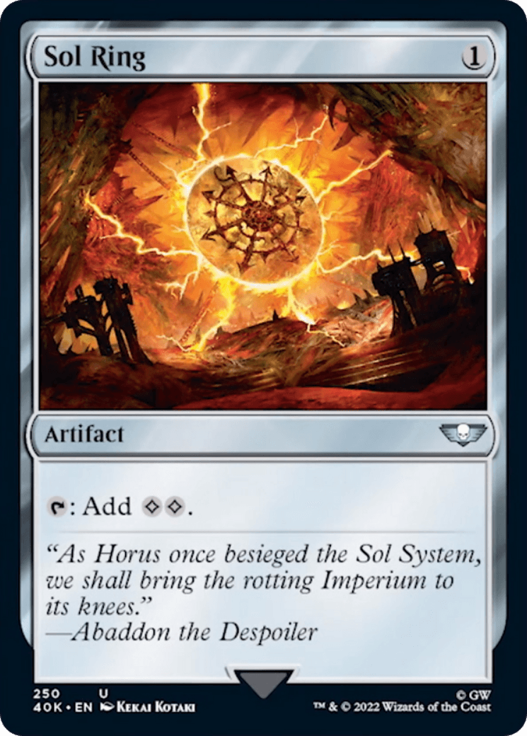 Sol Ring (250) (Surge Foil) [Warhammer 40,000] - POKÉ JEUX