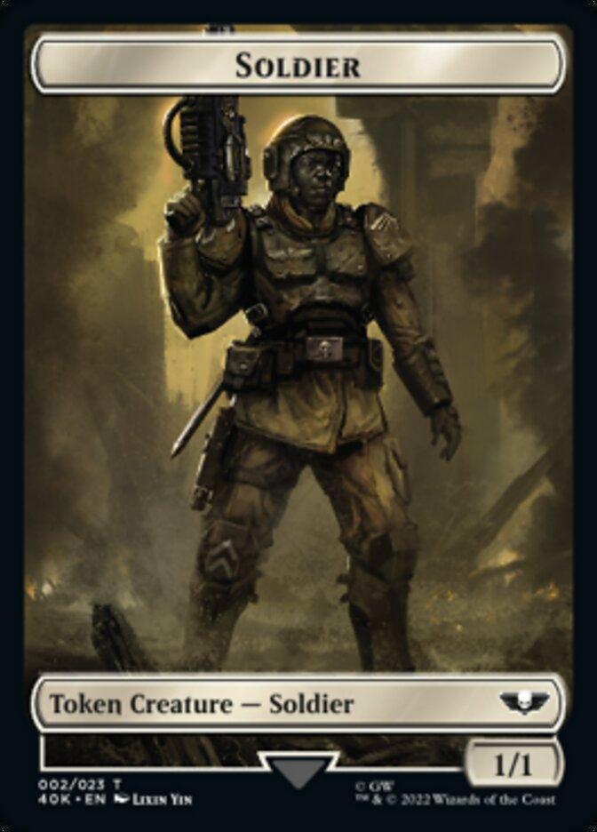 Soldier (002) // Space Marine Devastator Double-Sided Token [Warhammer 40,000 Tokens] - POKÉ JEUX