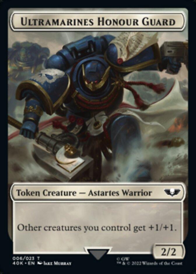 Soldier (003) // Ultramarines Honour Guard Double-Sided Token (Surge Foil) [Warhammer 40,000 Tokens] - POKÉ JEUX