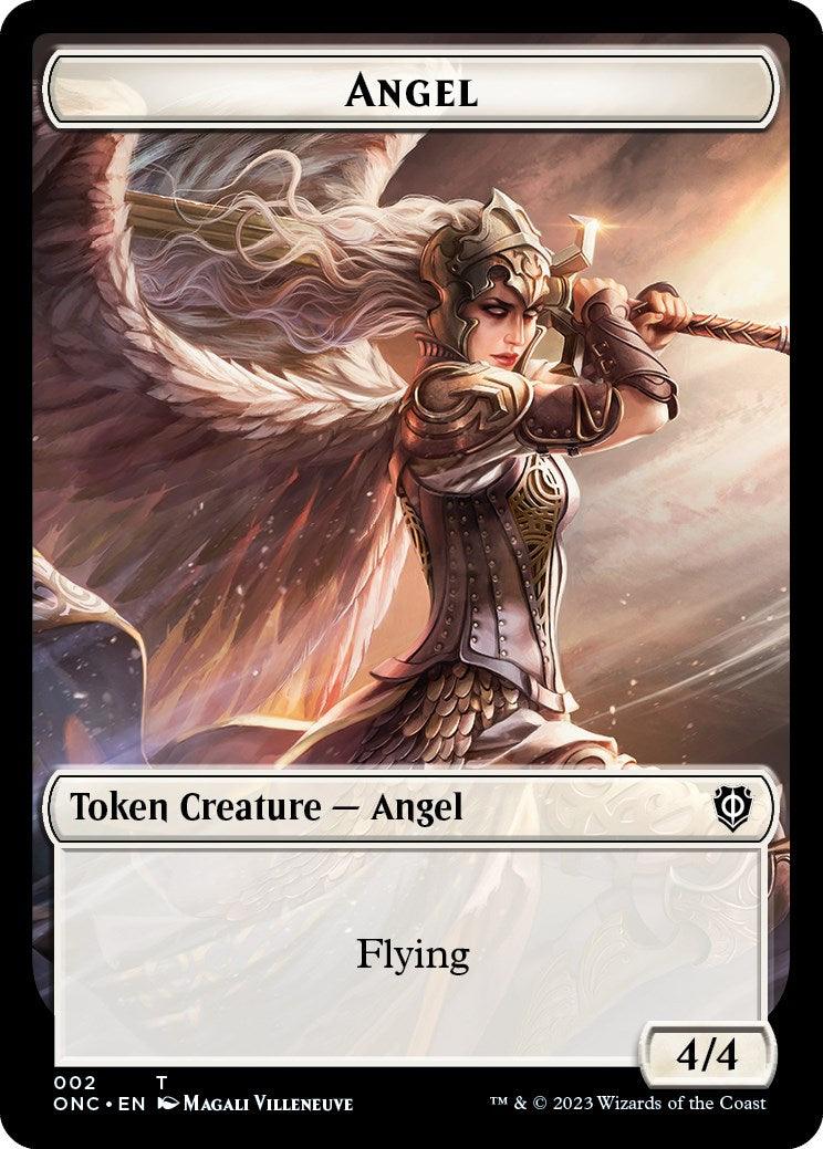 Soldier (007) // Angel Double-Sided Token [Phyrexia: All Will Be One Commander Tokens] - POKÉ JEUX