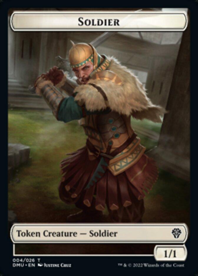 Soldier // Badger Double-Sided Token [Dominaria United Tokens] - POKÉ JEUX