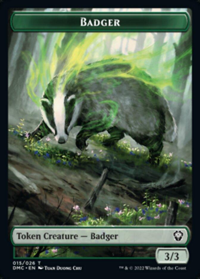 Soldier // Badger Double-Sided Token [Dominaria United Tokens] - POKÉ JEUX