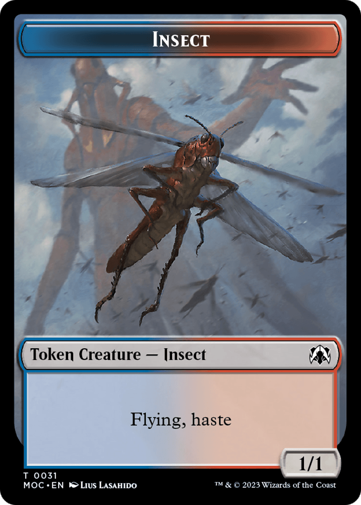 Soldier // Insect Double-Sided Token [March of the Machine Commander Tokens] - POKÉ JEUX