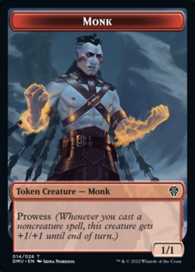 Soldier // Monk Double-Sided Token [Dominaria United Tokens] - POKÉ JEUX