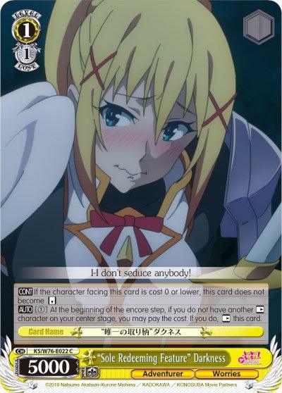 "Sole Redeeming Feature" Darkness (KS/W76-E022 C) [KonoSuba The Movie: Legend of Crimson] - POKÉ JEUX