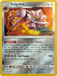 Solgaleo (142/236) (Cosmos Holo) [Sun & Moon: Cosmic Eclipse] - POKÉ JEUX