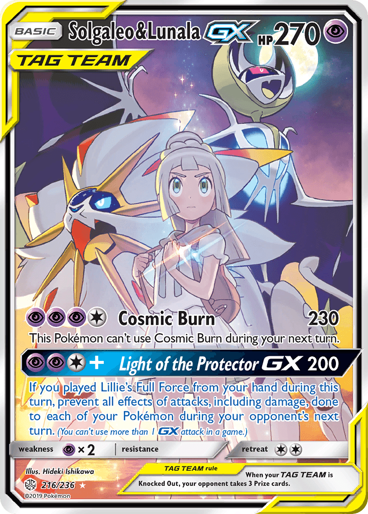 Solgaleo & Lunala GX (216/236) [Sun & Moon: Cosmic Eclipse] - POKÉ JEUX