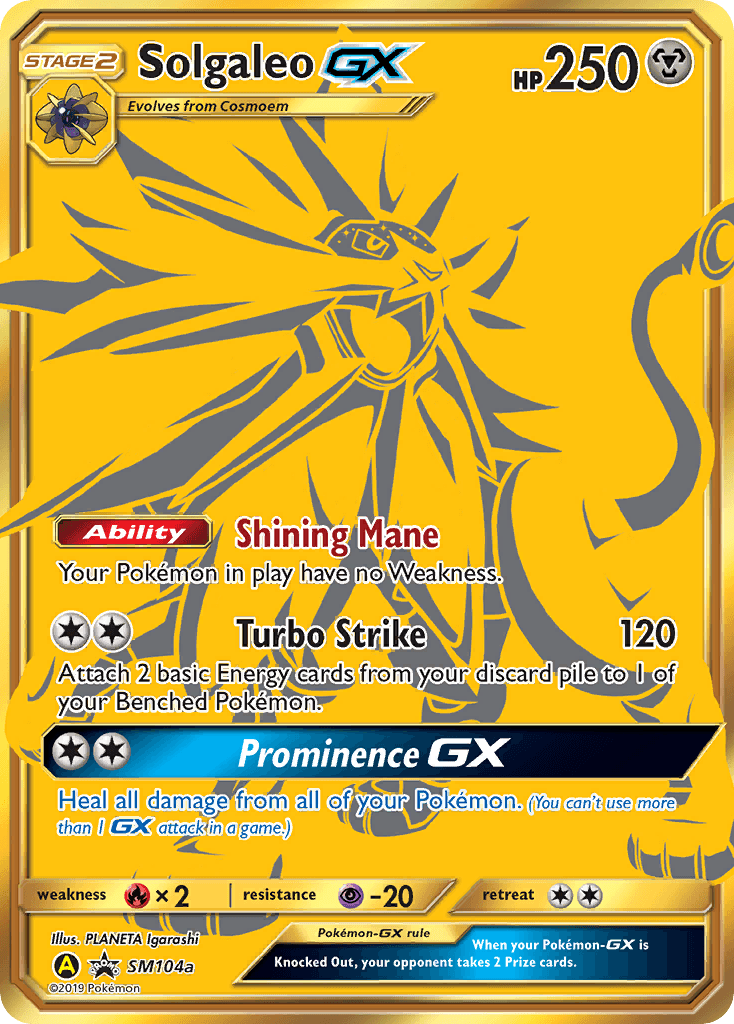 Solgaleo GX (SM104a) [Sun & Moon: Black Star Promos] - POKÉ JEUX