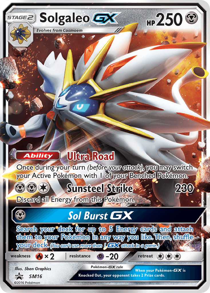 Solgaleo GX (SM16) [Sun & Moon: Black Star Promos] - POKÉ JEUX