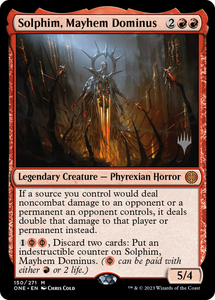 Solphim, Mayhem Dominus (Promo Pack) [Phyrexia: All Will Be One Promos] - POKÉ JEUX