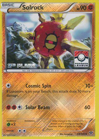 Solrock (64/146) (2nd Place League Challenge Promo) [XY: Base Set] - POKÉ JEUX