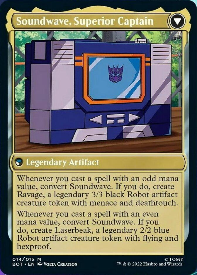 Soundwave, Sonic Spy // Soundwave, Superior Captain [Transformers] - POKÉ JEUX