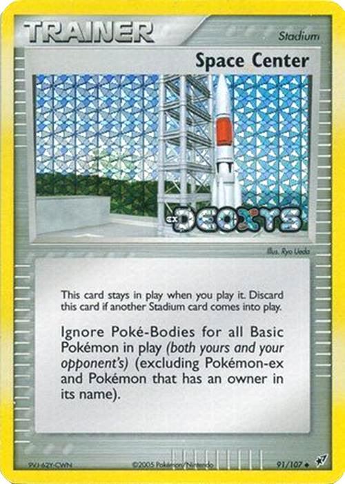 Space Center (91/107) (Stamped) [EX: Deoxys] - POKÉ JEUX