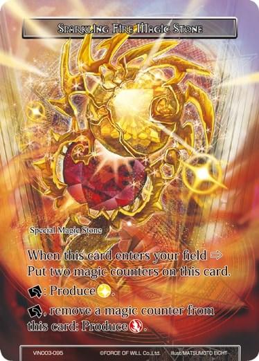 Sparkling Fire Magic Stone (VIN003-095) [Vingolf 3: Ruler All Stars] - POKÉ JEUX