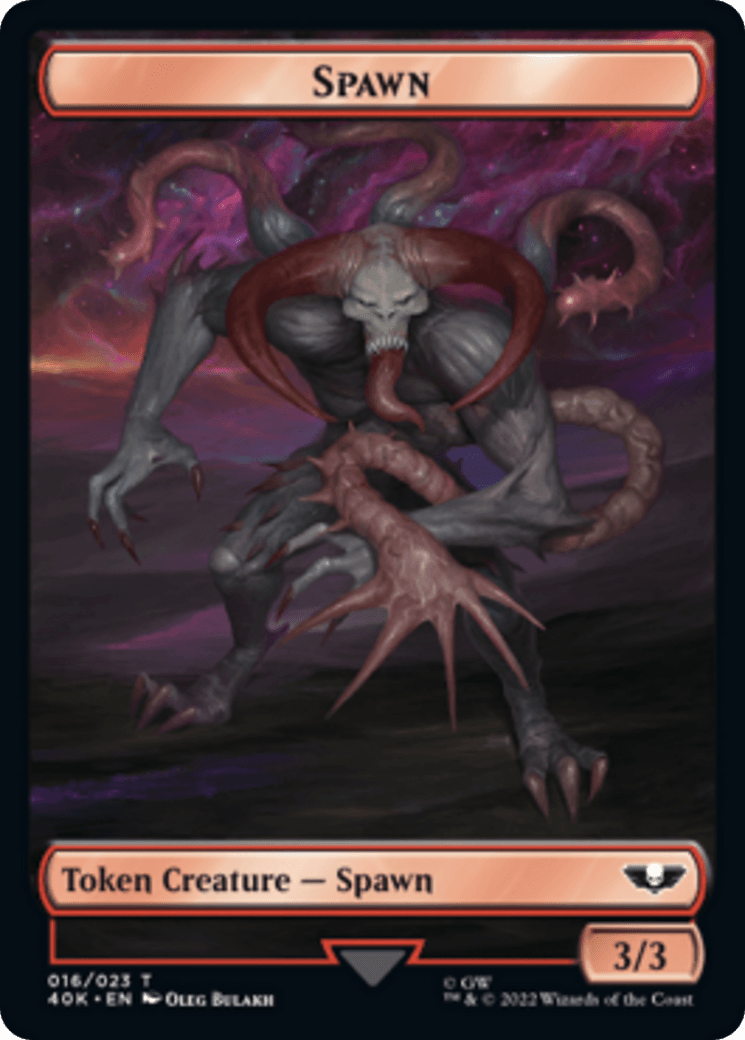 Spawn // Blue Horror Double-Sided (Surge Foil) [Warhammer 40,000 Tokens] - POKÉ JEUX