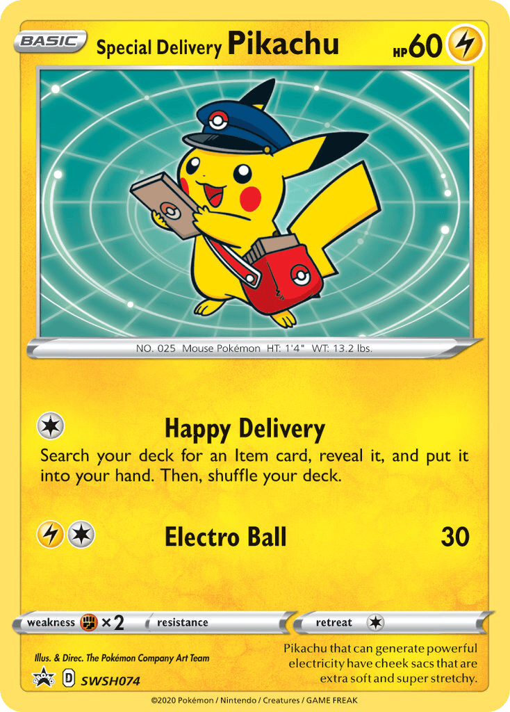 Special Delivery Pikachu (SWSH074) [Sword & Shield: Black Star Promos] - POKÉ JEUX