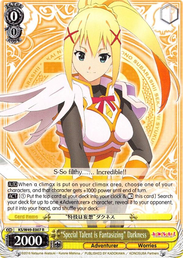 "Special Talent is Fantasizing" Darkness (KS/W49-E007 R) [KonoSuba] - POKÉ JEUX