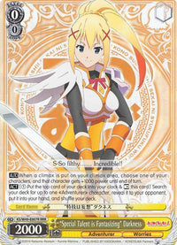 "Special Talent is Fantasizing" Darkness (KS/W49-E007R RRR) [KonoSuba] - POKÉ JEUX