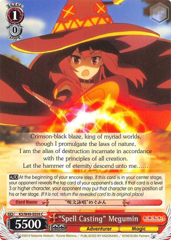 "Spell Casting" Megumin (KS/W49-E059 C) [KonoSuba] - POKÉ JEUX